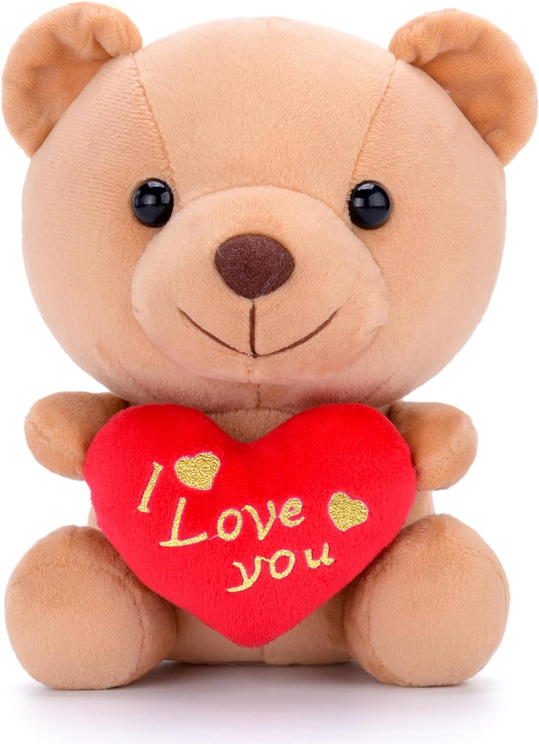 for Mom I Love You Stuffed Teddy Bear Gifts for Mom Holding Heart Bear Plush Toy 6 Inches