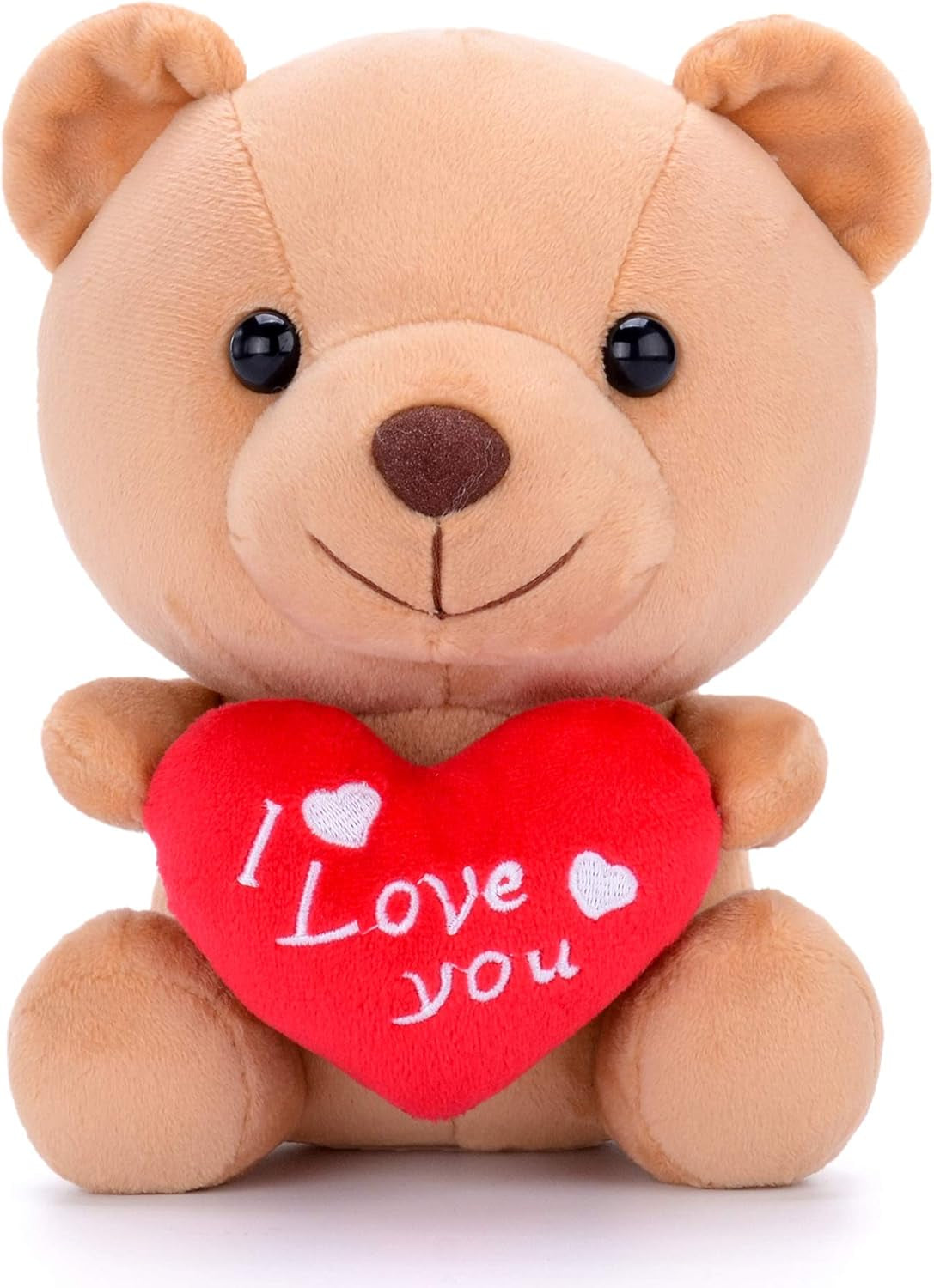 for Mom I Love You Stuffed Teddy Bear Gifts for Mom Holding Heart Bear Plush Toy 6 Inches