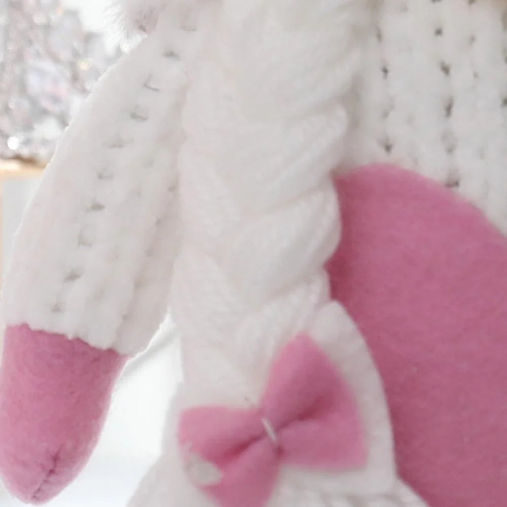 1Pc Valentines Plush Decorations - Valentines Day Mrs Handmade Swedish Tomte Decor - Valentines Home Table Elf Decor Ornaments Gift